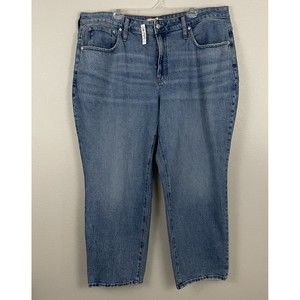 Madewell Womens Plus Size 20W Curvy Perfect Vintage Straight Jean In Hoye Wash